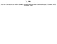 Tablet Screenshot of kodo.com